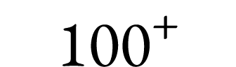 100+